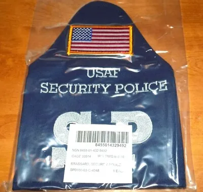 AIR FORCE USAF SECURITY POLICE SP BRASSARD Military Armband NEW SEALED UNUSED • $39.95