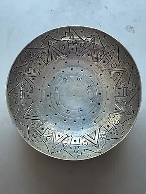 Vintage Antique Mexican 925 Silver Bowl 5.1 Oz  From Estate • $325