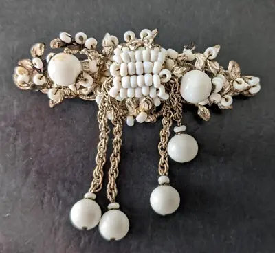 Miriam Haskell Signed Dangle Brooch • $59.99