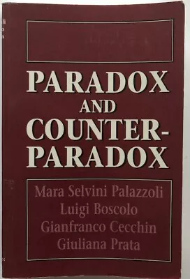 Paradox & Counter Paradox Mara Selvini Palazzoli Social Psycology Paperback Book • $14.95