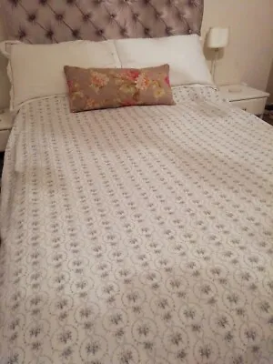 Cabbages And Roses King Size Cotton Duvet Cover Vintage Shabby Chic Style • £35