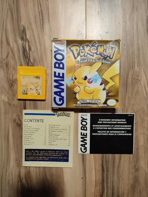 $194 • Buy Pokemon Yellow Version - Nintendo Game Boy - Complete In Box CIB