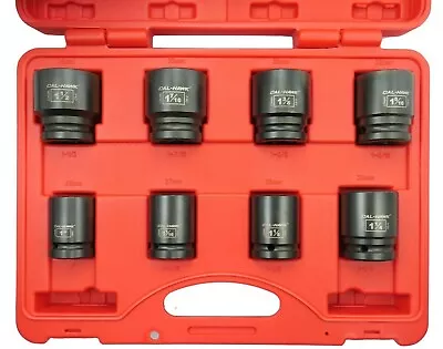 8PC 3/4  DR. 6 Point Standard Air Impact Tool SAE CRV Pro 1  To1-1/2  Socket Set • $100.19