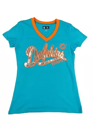 Miami Dolphins NFL Team Apparel Women’s V-Neck T-Shirt • $22.99