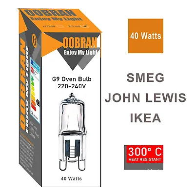 Stoves 40watt G9 Socket 1 Halogen Oven Cooker Lamp Light Bulb • £2.95