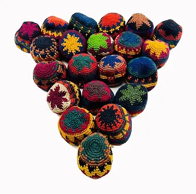 Guatemalan  Footbag Hacky Sack Hand Sewn  Vintage Fun -Toy Or Stress Ball • $9.95