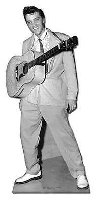 Elvis Presley The King With Guitar Smiling Cardboard Fun Cutout 180cm Tall • $49.79