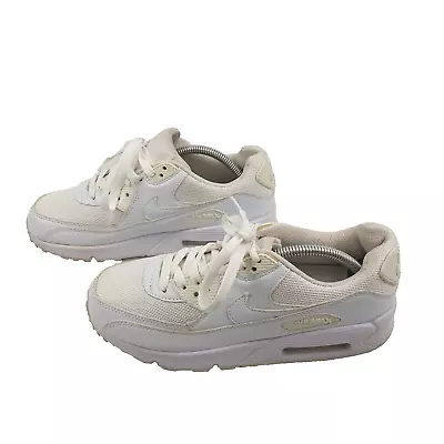 Nike Air Max 90 Women's Shoes/Sneakers 325018-111 White Size 8 US UK 5.5/VGC • $45