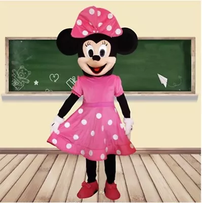 HOT Adult Suit Size MICKEY MOUSE AND MINNIE MOUSE Mascot Costume（1pcs Minnie） • $71.10