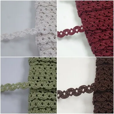 Upholstery Gimp Braid Trim In 4 Colours 13mm Wide - Traditional Style Lampshades • £2.49