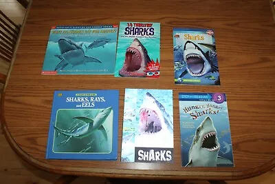 6 Sharks NF Nonfiction Science Readers Books Lot Eat Hungry • $6.99