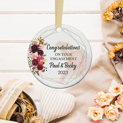 Personalised Congratulation On Your Engagement Keepsake Mr & Mrs New Couple Gift • £6.49