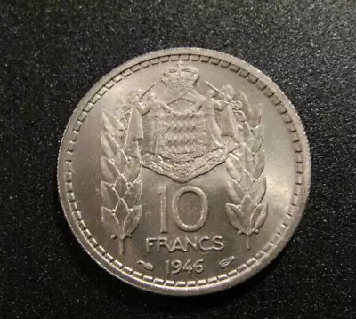 1946 Monaco 10 Francs Unc Coin • $39.99