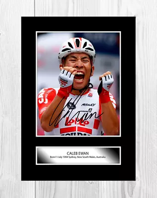 £39.27 • Buy Caleb Ewan 1 Cyclist Reproduction Signed A4 Poster Print Choice Of Frame
