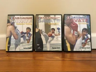 SAVATE SERIES (3) DVD Set French Kickboxing Sparring Equipment Training • $34.99