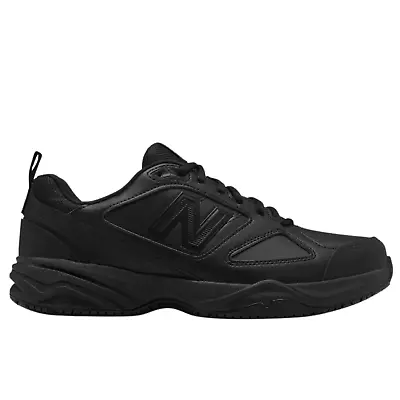 New Balance Men's 2E WIDE Slip Resistant Industrial Shoes Leather Work - Black • $136.40