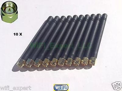 10 X HIGH GAIN 2dBi 900/1800 MHz SMA Male Plug Straight GSM GPRS Antenna 3  USA • $19.99