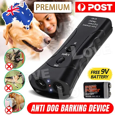 NEW Anti Bark Device Ultrasonic Dog Barking Control Stop Repeller Trainer Tool • $13.95