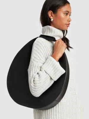$599 • Buy NWT NIP STAUD LARGE MOON BAG IN BLACK   In The Original Packing! Fresh!