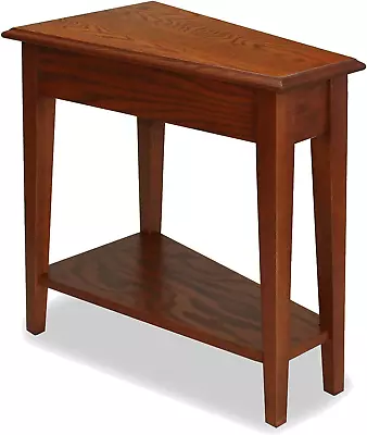 9035-MED Recliner Wedge Table With Shelf Medium Oak 24 In X 15 In X 24 In • $165.99