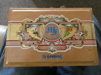 Vintage Cigar Box My Father Cigars Garcia & Garcia Wood Cedar Lined Pre Owned • $8.50