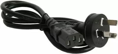 AC Power Lead Cord Cable 3 Pin Plug To IEC-C13 Socket 10AMP 1.0mm² Black 30cm • $4.95