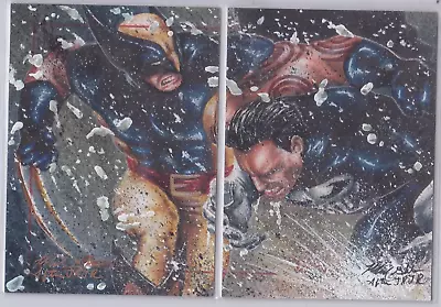 Glebe Wolverine Punisher Marvel Greatest Battles 2 Card Sketch Card • $1500