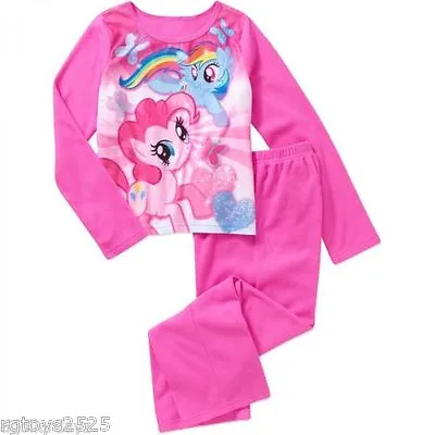 My Little Pony Pajamas Set 4 5 6 6x 7 8  Girls 2 Piece Flannel New XS S M  • £13.65