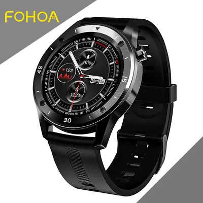 $47.99 • Buy Waterproof Men Smart Watch Heart Rate Monitor Fitness Tracker For Android IPhone