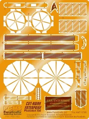 Star Trek Enterprise 22  Cutaway Photoetch Set - PGX162 • $34.95