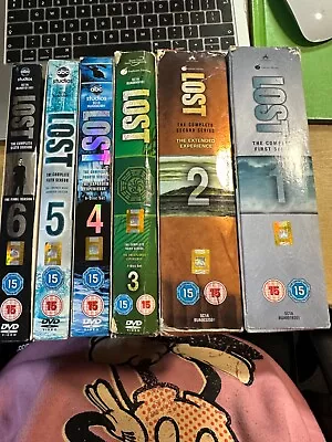 LOST TV Show Complete Seasons 1 - 6 DVD Boxsets - Good Condition • £12