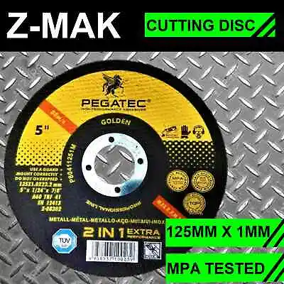 $75 • Buy 100 PACK 5  CUTTING DISC 125mm WHEEL THIN CUT OFF ANGLE GRINDER METAL STEEL 1mm 