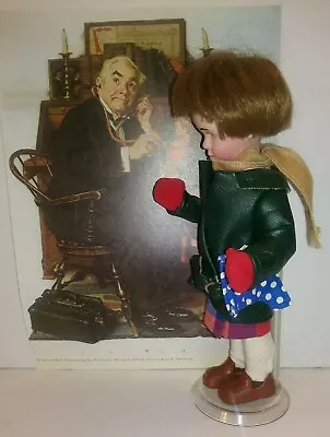 $8.99 • Buy Norman Rockwell Porcelain Doll Mimi SIGNED Mary Moline Doctor & Doll W.GERMANY 