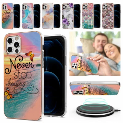 $11.69 • Buy Girls Rubber Phone Case Shockproof Cover For IPhone 12 11 Pro Max XS XR 7 8 Plus