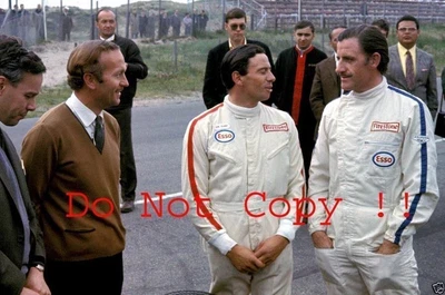 £3.20 • Buy Jim Clark & Graham Hill & Colin Chapman Lotus Portrait Dutch GP 1967 Photograph