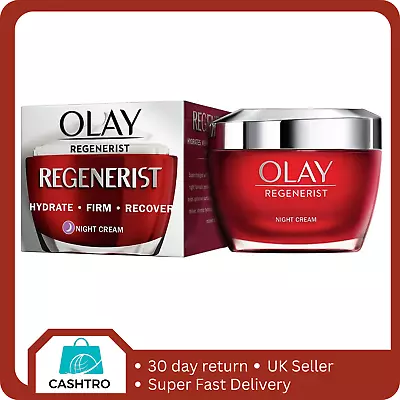 Olay Regenerist 3 Point Moisturiser Anti-Ageing Night Ultra-Hydrating 50ml • £14.49