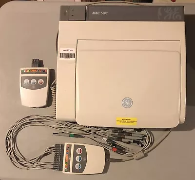 Ge Mac 5000 Ekg/ecg Machine With 2 Cam-14 Acquisition Modules And Leads • $800