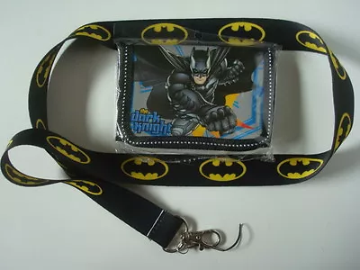 LOT New *BATMAN* Kids Wallet + Lanyard/Cell Phone Strap The DARK KNIGHT (S/A) • $10.92