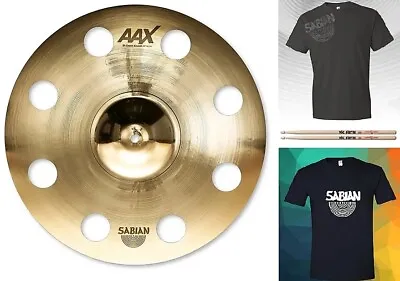 Sabian AAX 18  O-Zone Crash Cymbal Natural Finish | Made In Canada | Auth Dealer • $349.99