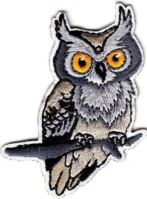 $10.76 • Buy HORNED OWL- Birds - Nature - Iron On Embroidered Applique Patch