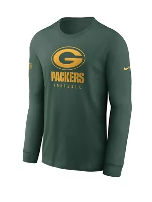 NEW Green Bay Packers Nike Men's Size 2XL Team Issue Long Sleeve T-Shirt Green • $29.99