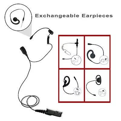 Interchangeable Quick Connect PTT Earpiece Set For Motorola Radios XPR3500e DEP • $20.99