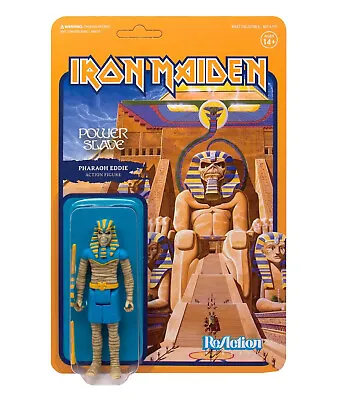 IRON MAIDEN Powerslave Pharaoh Eddie ReAction Figure Limited Edition Heavy Metal • $54.99