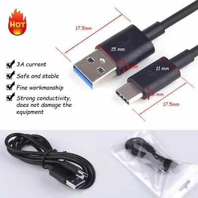 $13.20 • Buy 0.5M-3M USB To Type C Charger Cable 3A Fast Charging Lead Data Cord More Durable