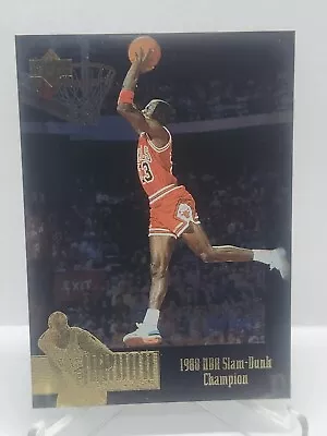 1995-96 Upper Deck JC6 Michael Jordan Collection 98 Slam Dunk Champ • $0.99