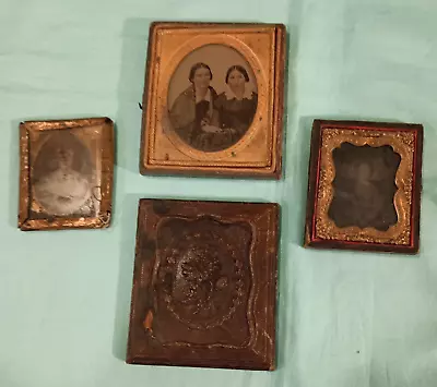 Antique 1800's Daguerreotype Photo Of Two Woman Plus Other Parts For Restoration • $26