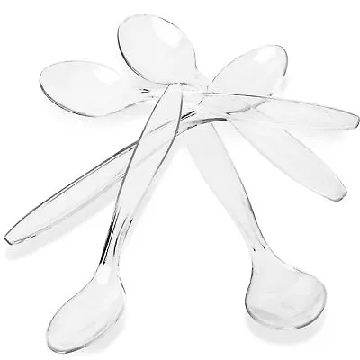 Plastic Tasting Ice Cream Tea Spoons Pack Of 50 - Mini Spoon For Tea Coffee D... • $15.18