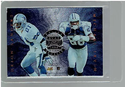 1996 Playoff Quad #8 Jay Novacek Deion Sanders Michael Irvin Dallas Cowboys  HOF • $17
