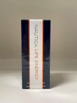 NAUTICA LIFE ENERGY Men PERFUME 3.4oz/ 3.3 EDT SPRAY NEW IN BOX • $29.95