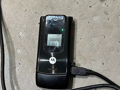 Motorola W490 Flip Phone W-490 Black TMobile Read Description • $25